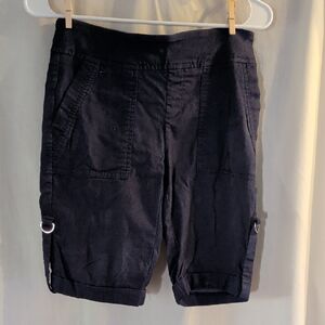 Women's Dark Blue Cargo Shorts